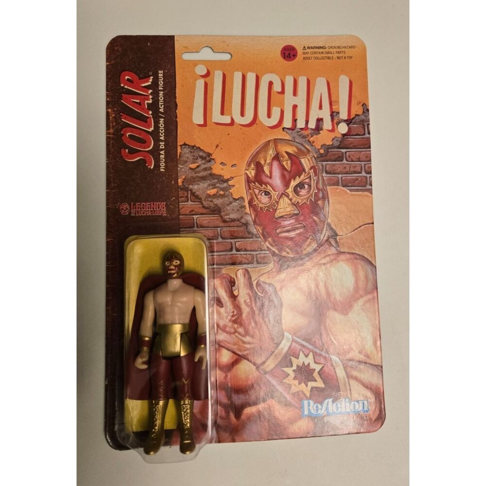 ReAction Figures: Solar Super7 Legends Of Lucha Libre 3.75" 2018